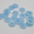 Button - Pop of Colour - Pale Blue - 18mm